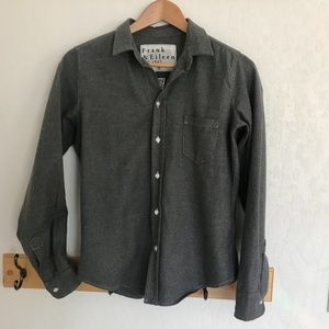 Frank and Eileen Barry Flannel Shirt, Gray, Size Small